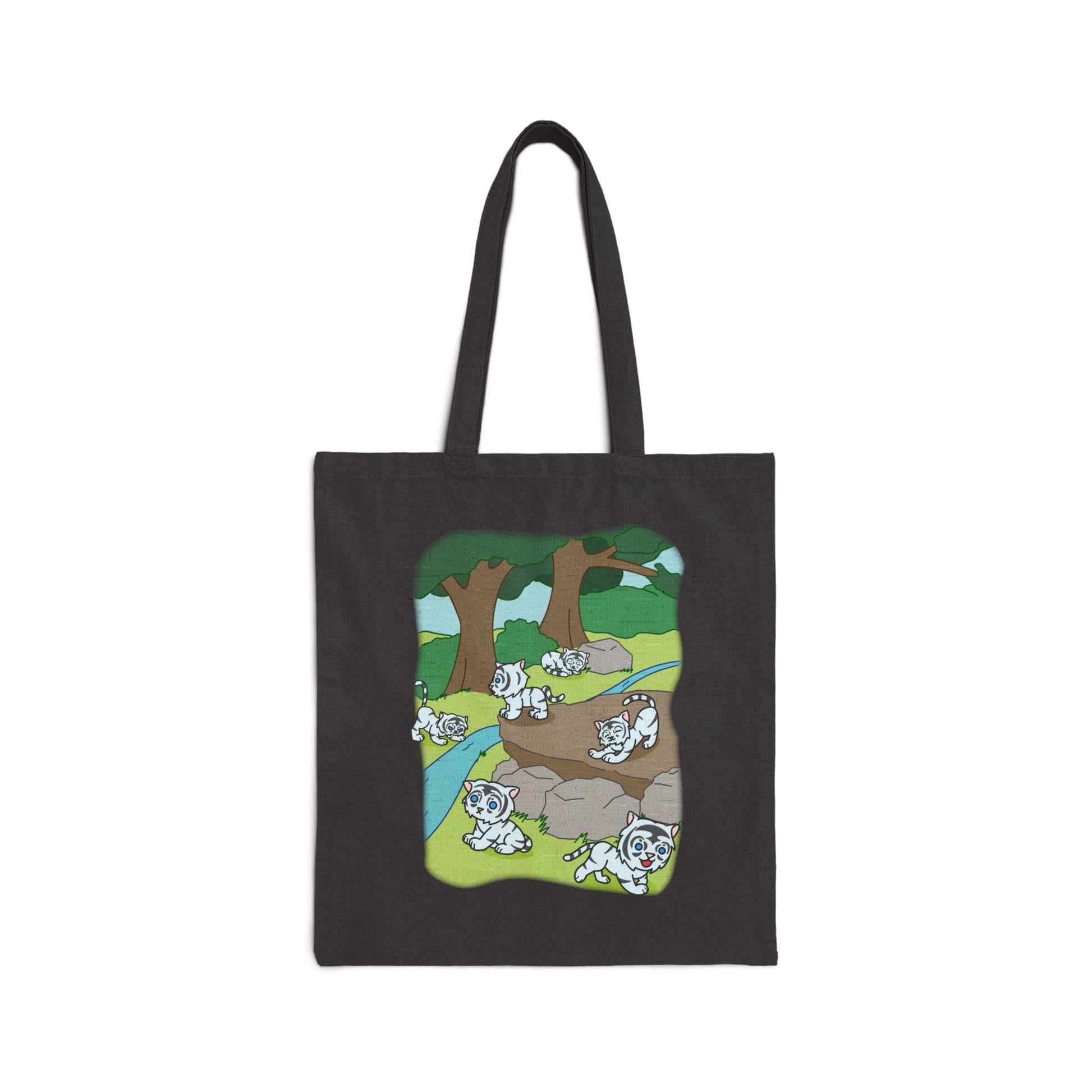 Blessed Baekho - 15" x 16" - Natural and Black - Tote Bag