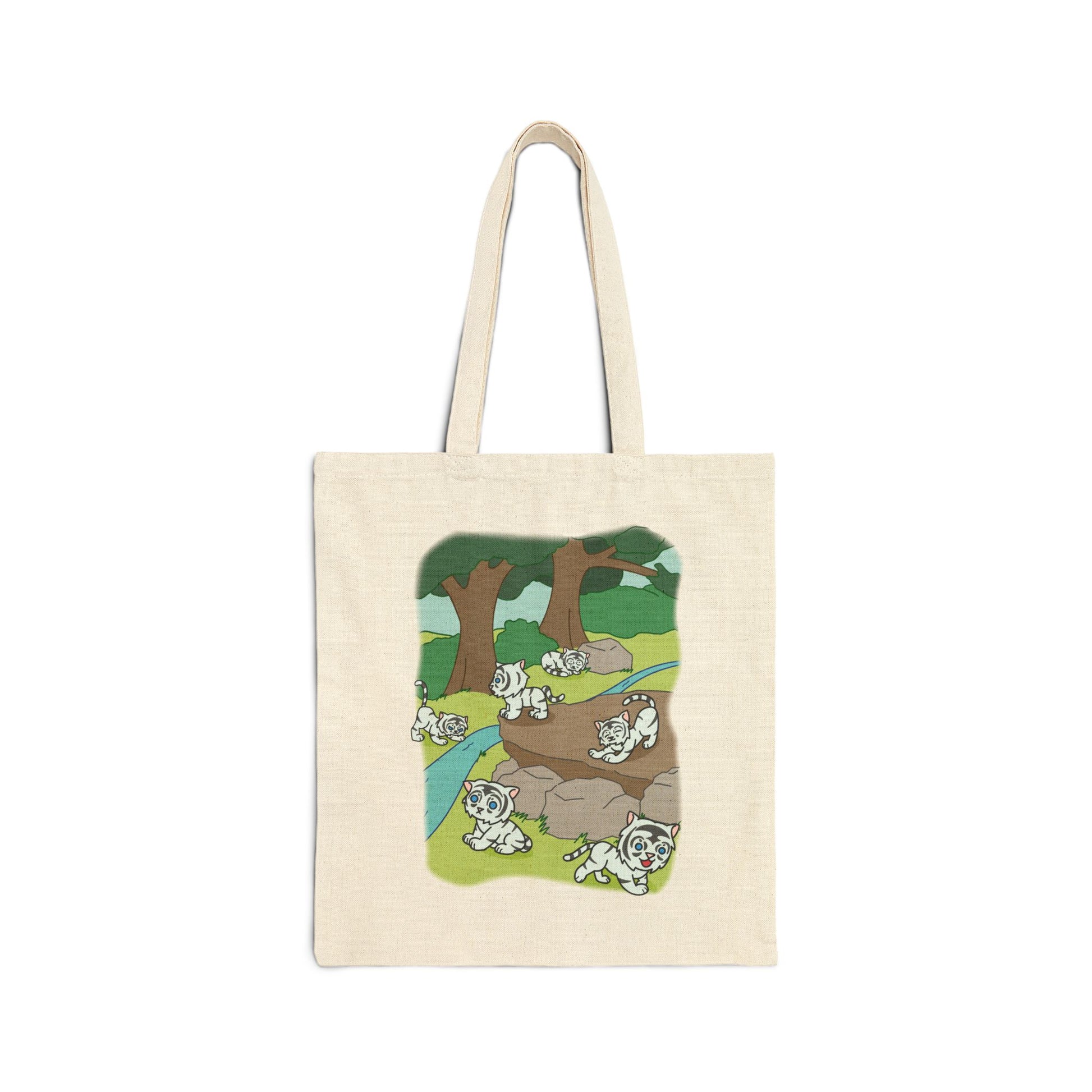 Blessed Baekho - 15" x 16" - Natural and Black - Tote Bag
