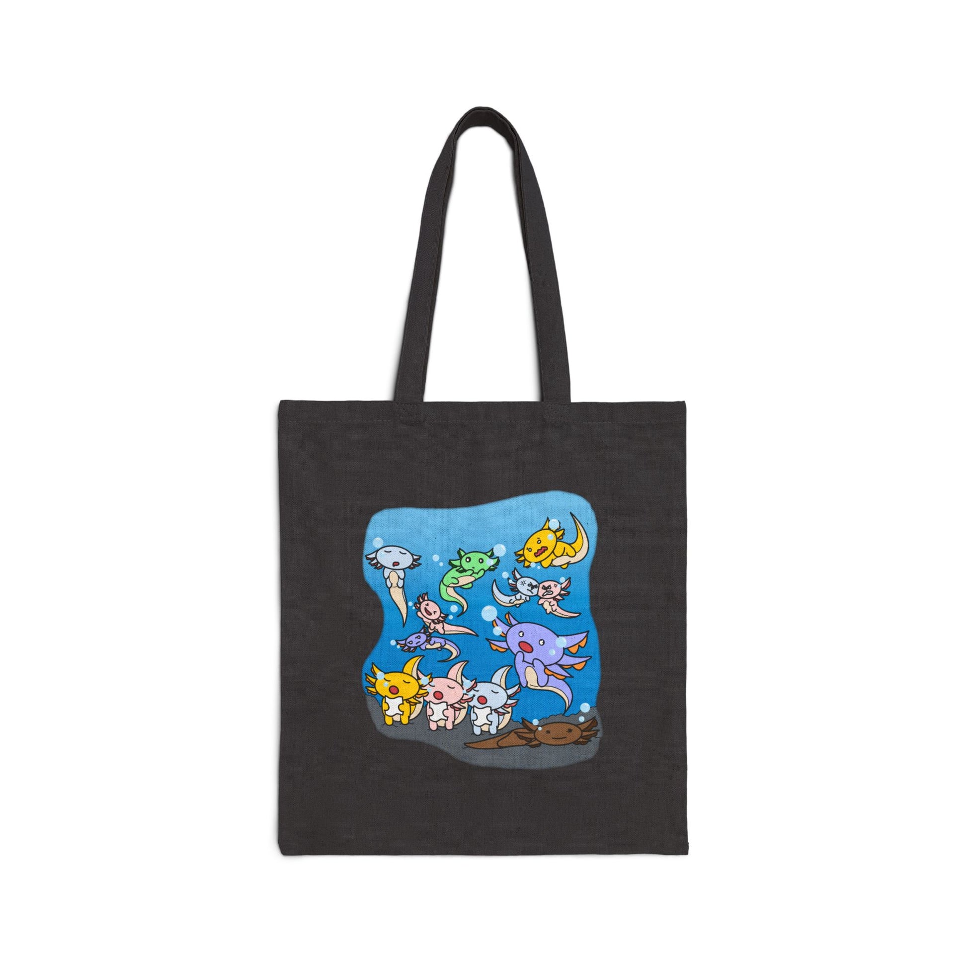 Lazy Lotto - 15" x 16" - Natural and Black - Tote Bag