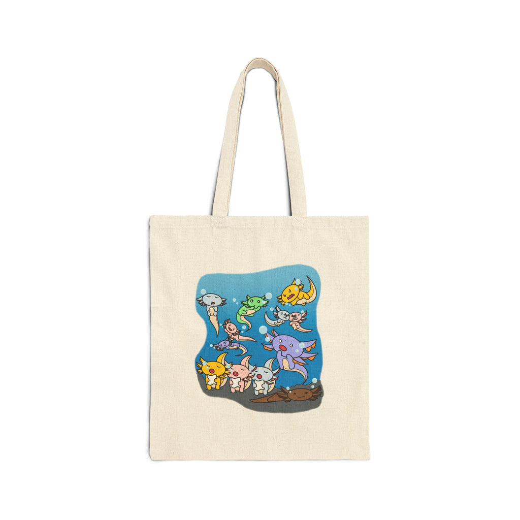 Lazy Lotto - 15" x 16" - Natural and Black - Tote Bag