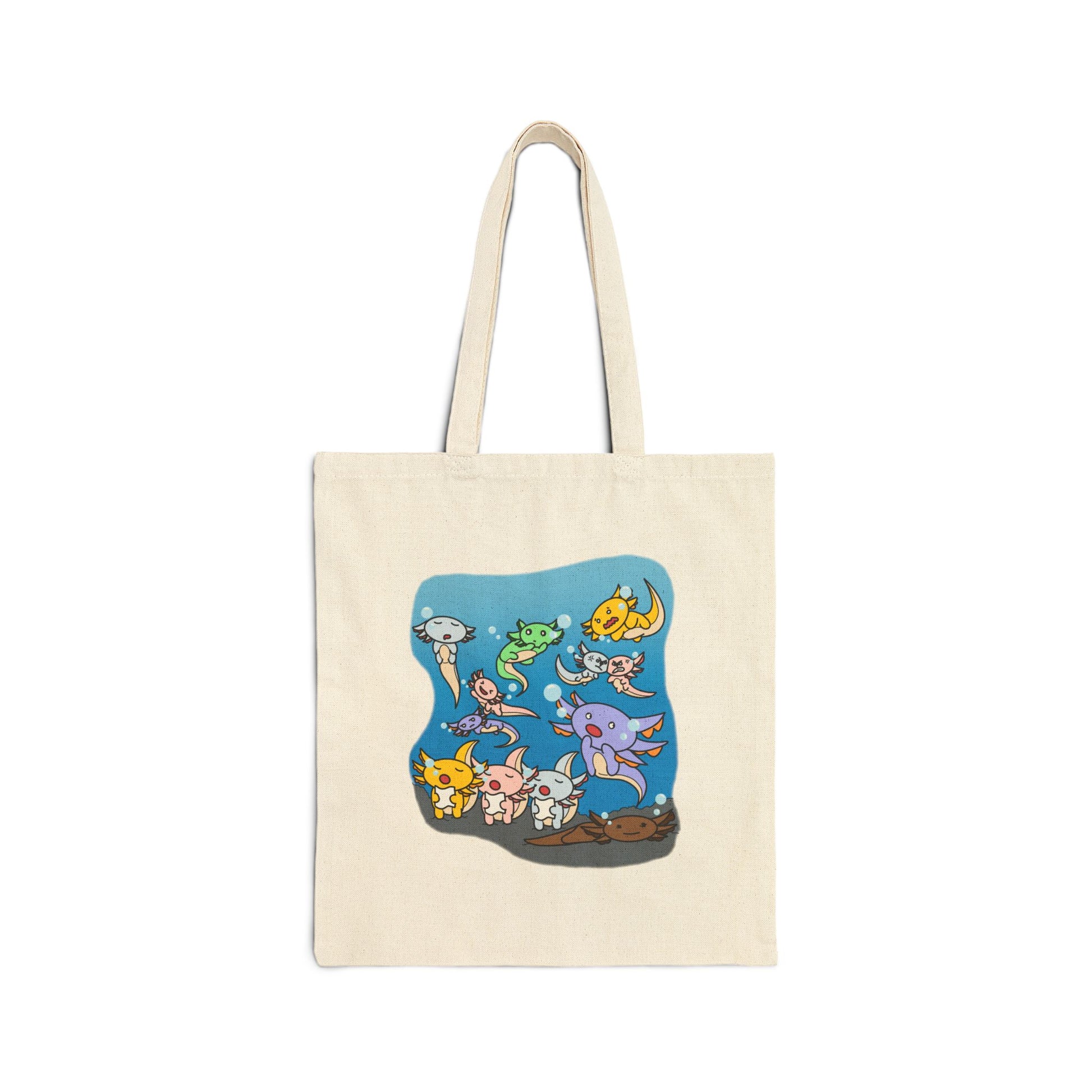 Lazy Lotto - 15" x 16" - Natural and Black - Tote Bag
