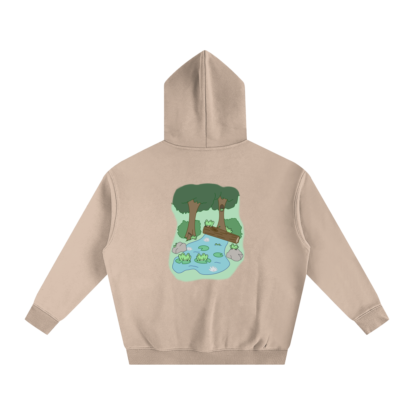 Friendly Frogger Oversize Hoodie