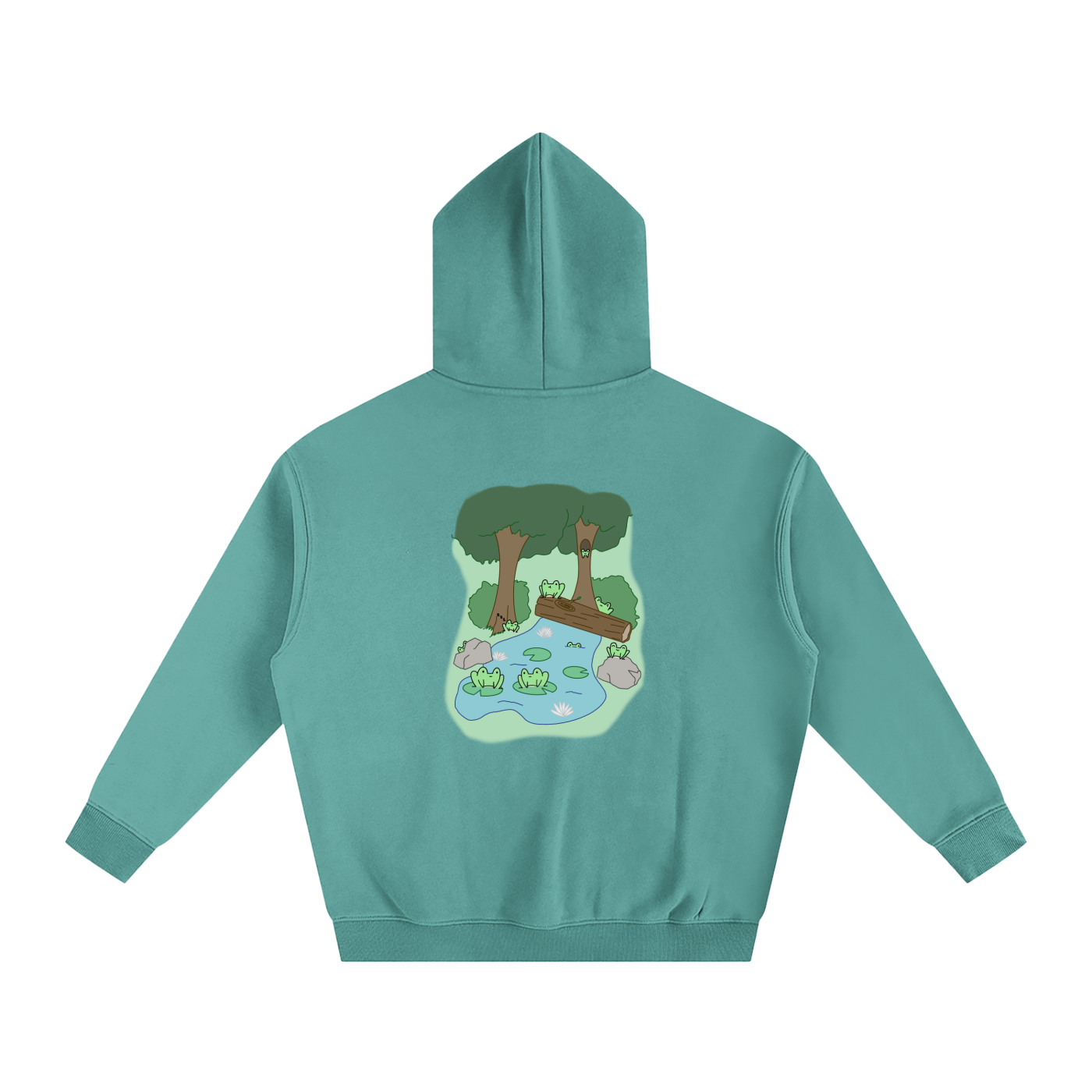 Friendly Frogger Oversize Hoodie